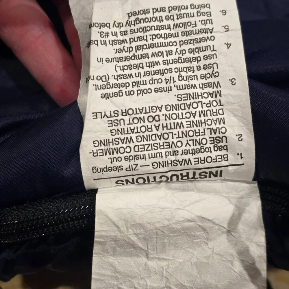 Coleman Brazos sleeping bag 20-30 degrees‎ navy blue roll up lined